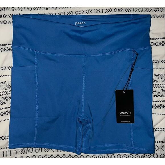 Signature 5” Bike Shorts - Blue - Picture 3 of 5